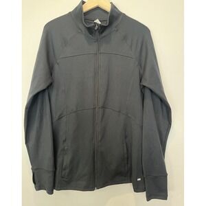Marika Tek Black Full Zip‎ Athletic Jacket Thumb Holes Women's XL